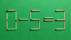 Mitkä kaksi tulitikkua pitää siirtää, jotta yhtälöstä tulee oikea? IQ-testi